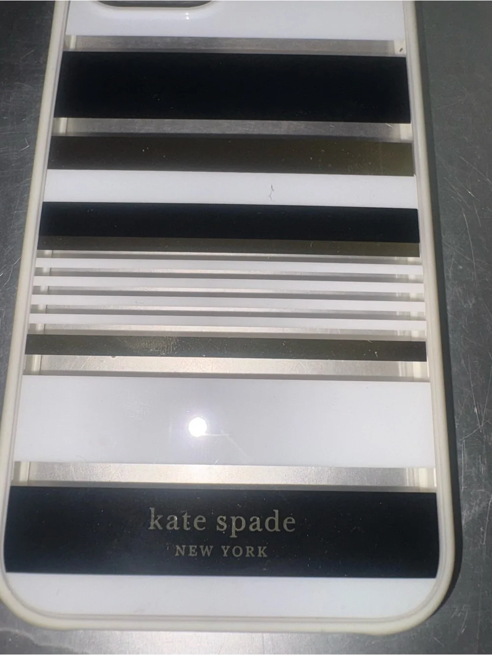 Kate Spade New York Protective Hardshell Case iPhone 14 Pro Max - Black& White